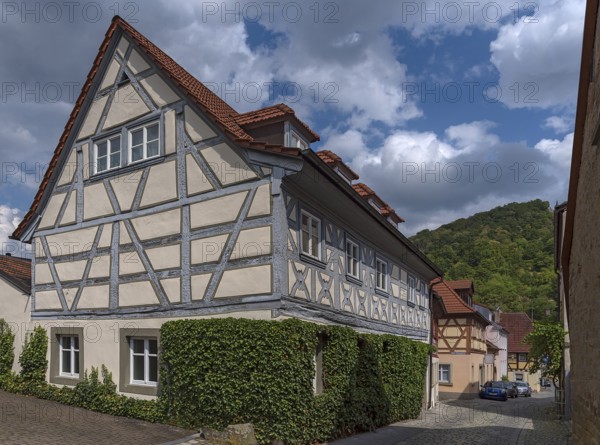 Historic, Franconian half-timbered house, 17th/18th century Zeil am Main, Lower Franconia, Bavaria, Germany, Europe