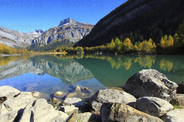 Lac de Derborence, Valais, Switzerland, Europe