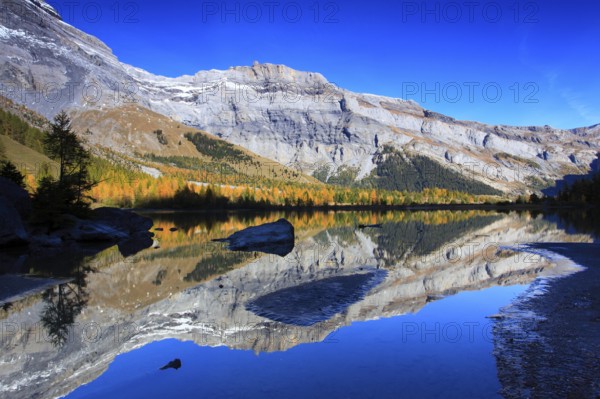 Lac de Derborence, Valais, Switzerland, Europe