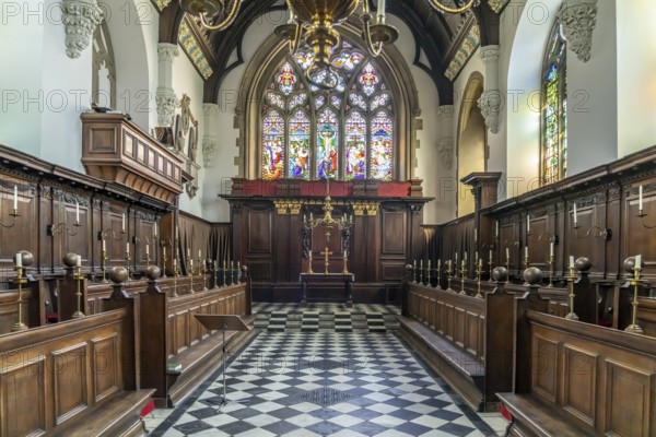 Interior of the Chapel of University College, University of Oxford, Oxford, Oxfordshire, England, Great Britain