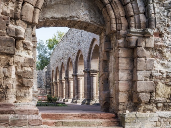Ruins of the monastery church, Memleben Monastery and Imperial Palace, Memleben, Saxony-Anhalt, Germany, Europe