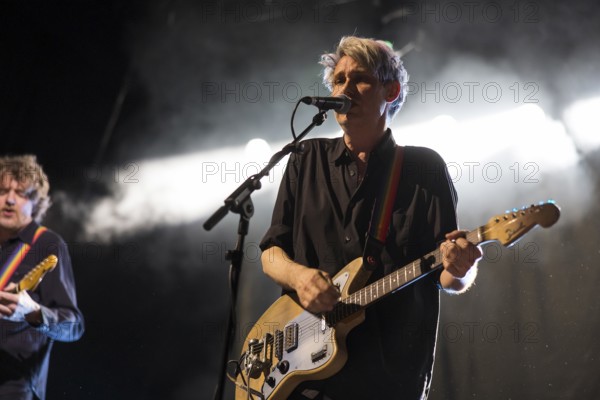 Dirk von Lowtzow, singer and guitarist of Tocotronic live on Golden Years Tour 2025 in Berlin's Columbiahalle on 19 April 2025