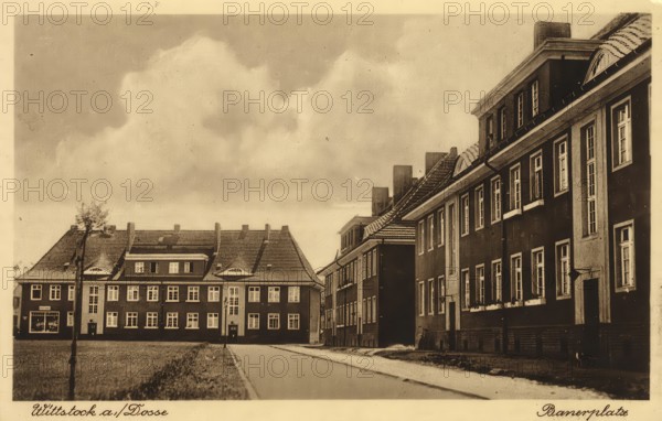 Historical postcard, picture postcard, Witttstock Dosse, Brandenburg, Germany, digitally enhanced reproduction of an original from around 1900, picture postcard, Europe