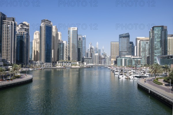 Dubai Marina, neighbourhood in the south of Dubai, United Arab Emirates, Asia