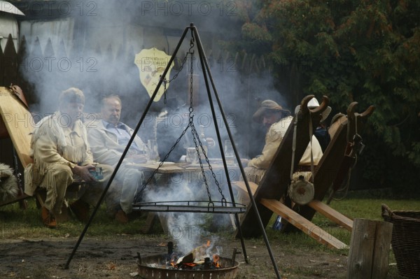 DEU Saxony Radebeul The traditional Karl May Festival attracts tens of thousands of visitors every year. Special attractions are the traditional dances of guest Indian ensembles