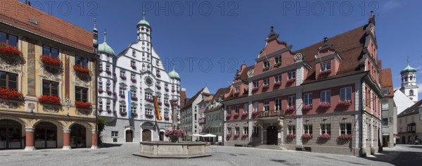 Memmingen Market Place Panorama Germany