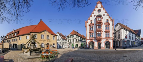 Pfullendorf Market Place Panorama Germany