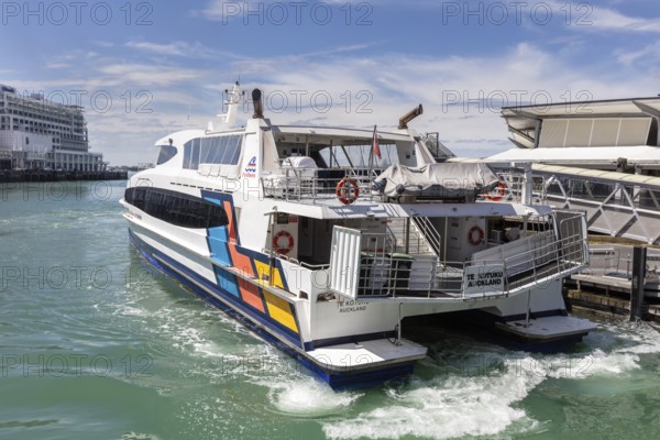 Boot, Fähre, Hafen, Auckland, Neuseeland