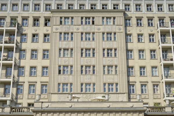 Residential buildings, Architecture, Karl-Marx-Allee, Friedrichshain, Berlin, Germany, Europe