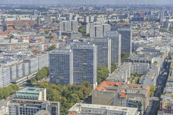 Residential tower blocks in Leipziger Strasse, Mitte, Berlin, Germany, Europe
