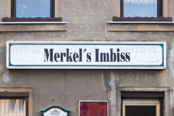 Merkel's Imbiss, Mylau, Reichenbach, Saxony, Germany, Europe