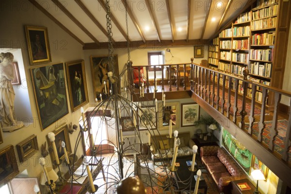 Interior of Palacio Chaves Hotel, historic medieval town of Trujillo, Caceres province, Extremadura, Spain, Europe