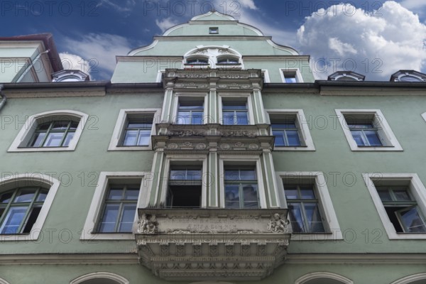 Residential and commercial building, Neo-Renaissance, 1900, Regensburg, Upper Palatinate, Bavaria, Germany, Europe