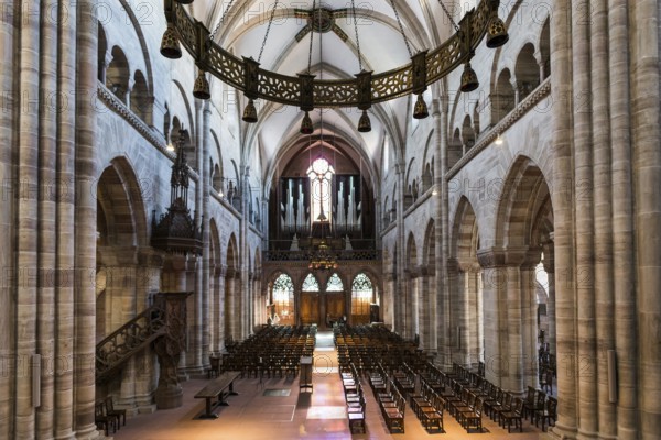 Interior, Basel Minster, Basel, Canton of Basel-Stadt, Switzerland, Europe