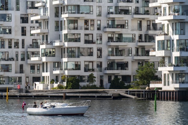Residential buildings, apartment buildings, condominiums, at the harbour, Havneholmen, near Sydhavnen, Copenhagen, Denmark, Europe