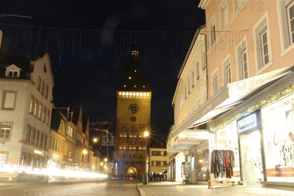 Maximilianstraße and Altpörtel in Speyer, Rhineland-Palatinate