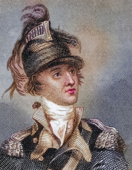 Benjamin Tallmadge, 1754 to 1835, member of the United States House of Representatives and chief of espionage for George Washington during the American War of Independence, digitally restored reproduction from a 19th century original, Record date not stated