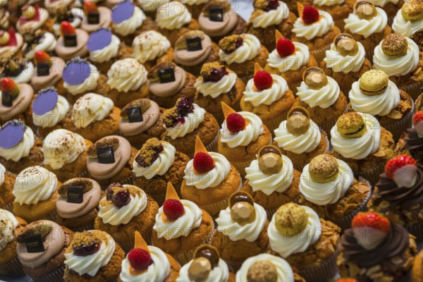 Tartlets, pastry, confectionery, pastry shop, display, Antwerp, Belgium, Europe
