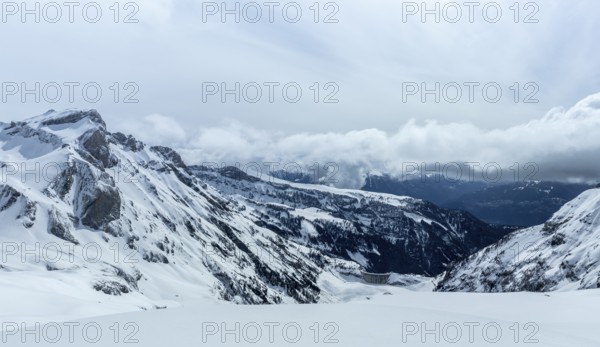 Bernese Alps in winter, Switzerland, Europe