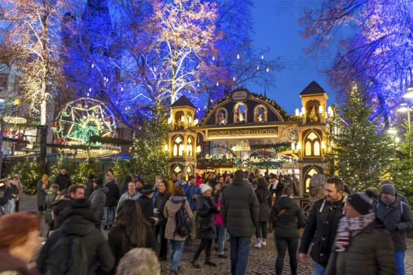 Christmas market at the Alter Markt in the historic city centre of Cologne, North Rhine-Westphalia, Germany, Europe