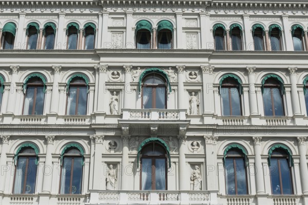 Facade of a hotel, window, balcony, building, property, magnificent, hotel, tourism, travel, architecture, historical, architectural style, building, Stockholm, Sweden, Europe