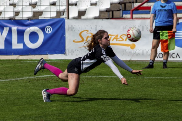 Fistball (Women) : Sopiga Porto Alegre against TSV Dennach (IFA 2024 Fistball World Tour Finals Mannheim, preliminary round match group A)