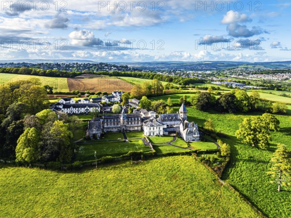 The Priory from a drone, Abbotskerswell Priory, Retirement Village, Abbotskerswell, Newton Abbot, The Priory, Retirement Village, Newton Abbot, Devon, England, United Kingdom, Europe