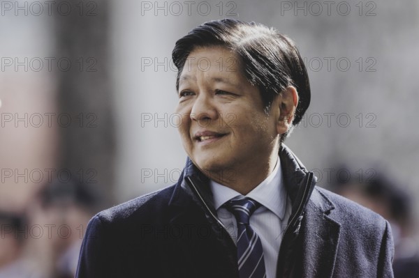 Ferdinand Marcos Jr, President of the Philippines, photographed during a joint meeting with Olaf Scholz (not pictured), Federal Chancellor, in Berlin, 12 March 2024