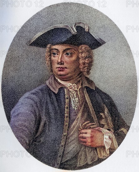 Robert Walpole 1st Earl of Orford 1676, 1745 Prime Minister of Great Britain and statesman, Historical, digitally restored reproduction from a 19th century original, Record date not stated