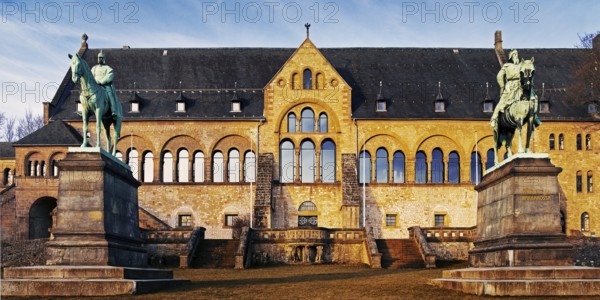 Goslar Imperial Palace, 11th century imperial house, UNESCO World Heritage Site, Harz Mountains, Lower Saxony, Germany, Europe