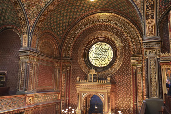 Interior view, Spanish Synagogue in the Josefstadt district of Prague, Czech Republic, Europe
