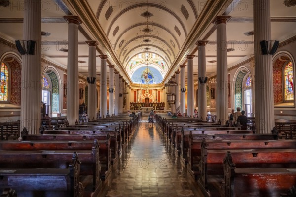 Interior view of San Jose Cathedral, Catedral Metropolitana de Costa Rica, San Jose, San Jose province, Valle Central region, Costa Rica, Central America