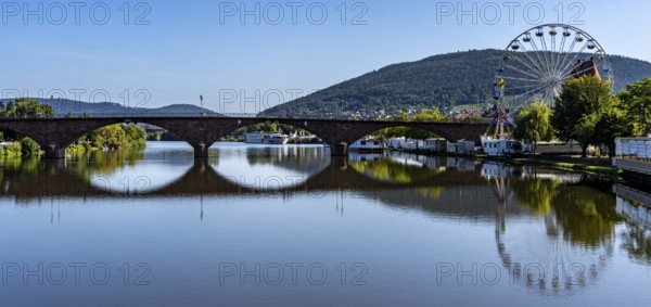Historic Main Bridge in Miltenberg, Lower Franconia, Bavaria, Germany, Europe