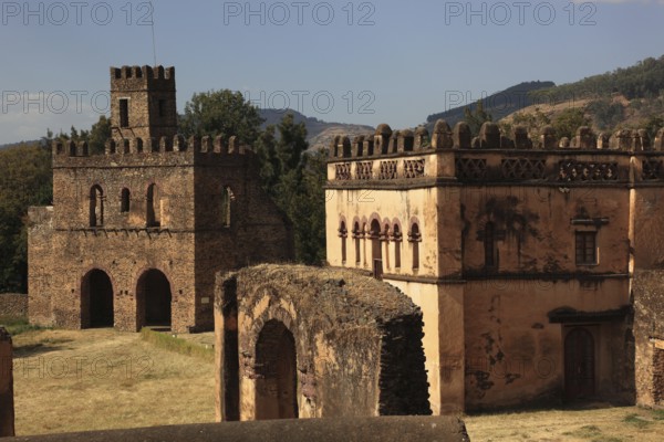 Amhara region, in the Gemp palace complex in Gondar, Gonder, UNESCO, world, heritage, cultural heritage, Ethiopia, Africa