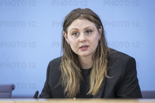 Ariel Elbert, board member of Keshet Germany, recorded during a press conference at the Federal Press Conference Centre on the topic: Antisemitic alliances after 7 October, Civil Society Situation Report on Antisemitism in Berlin, 6 June 2024