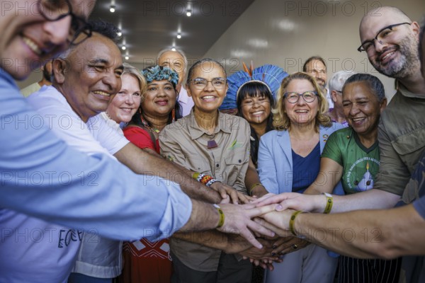 Svenja Schulze (SPD), Federal Minister for Economic Cooperation and Development, visits the Santarem Ecocentre together with the Minister for International Development of Norway, Anne Beate Tvinnereim, and the Brazilian Minister for Environment and Climate, Marina Silva. Santarem, 19.07.2024. Photographed on behalf of the German Federal Ministry for Economic Cooperation and Development