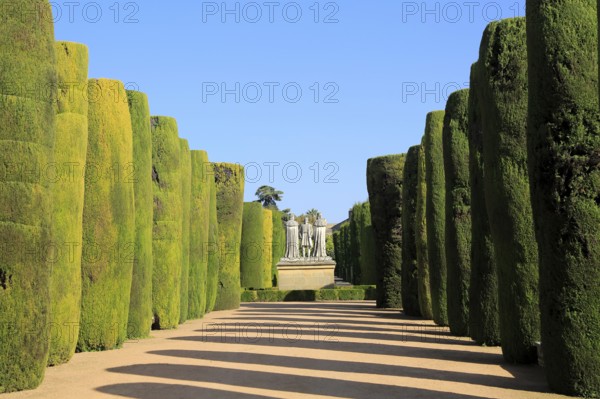 Gardens of the Alcázar de los Reyes Cristianos, Alcazar, Cordoba, Spain, Europe