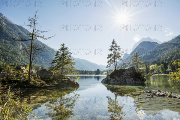 Hintersee, Ramsau, Berchtesgaden National Park, Berchtesgadener Land, Upper Bavaria, Bavaria, Germany, Europe