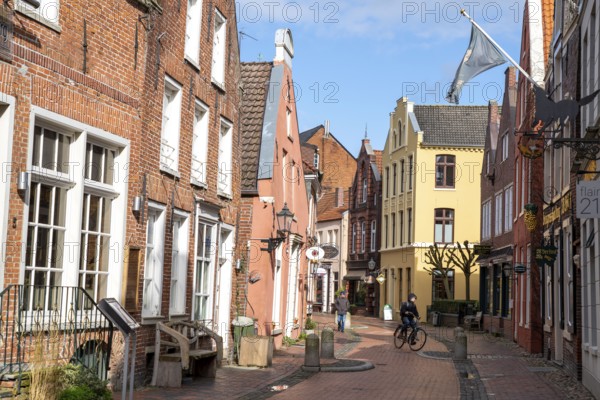 Old town, old town houses, Rathausstrasse, Leer, East Frisia, Lower Saxony