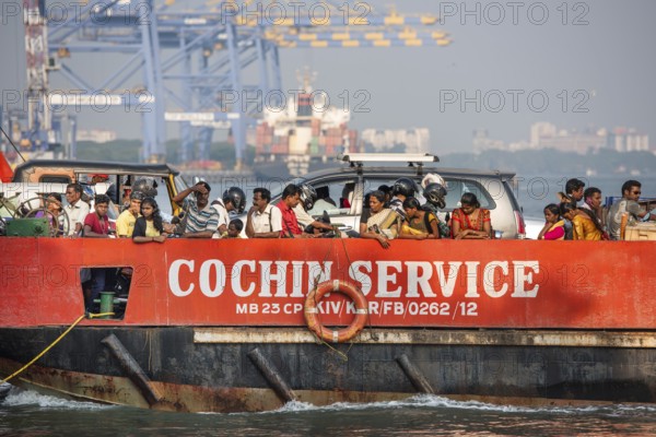 Ferry, Cochin Service, Fort Cochin, Kochi, Kerala, South India, India, Asia