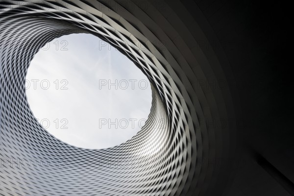 Modern architecture, new Basel Exhibition Centre building, architects Herzog and de Meuron, Basel, Canton of Basel-Stadt, Switzerland, Europe