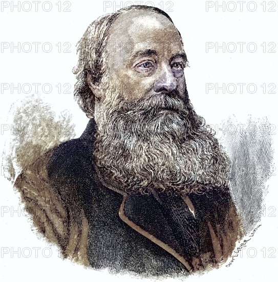 James Prescott Joule (24 December 1818, 11 October 1889) was a British brewer who achieved great distinction as a physicist, 1895, Historic, digitally restored reproduction from a 19th century original, Record date not stated