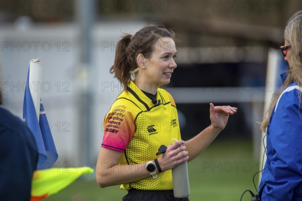 Rugby: Germany against MKS Pogon Awenta Siedlce, Poland in Heidelberg. Picture: Referee Maria Latos. She was nominated as a referee at the 2024 Olympic Games in Paris