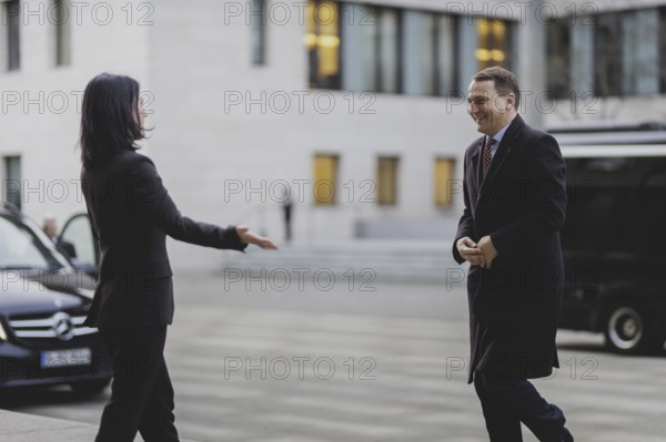 (L-R) Annalena Bärbock (Alliance 90/The Greens), Federal Foreign Minister, and Radoslaw Sikorski, Foreign Minister of Poland, photographed during a joint meeting in Berlin, 30 January 2024 / Photographed on behalf of the Federal Foreign Office