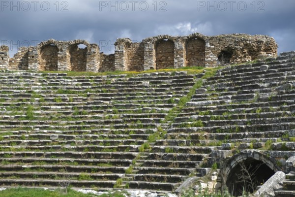 Large stadium of the ancient city of Aphrodisias, today's city of Geyre, Karacasu, Aydin, Western Turkey, Turkey, Asia