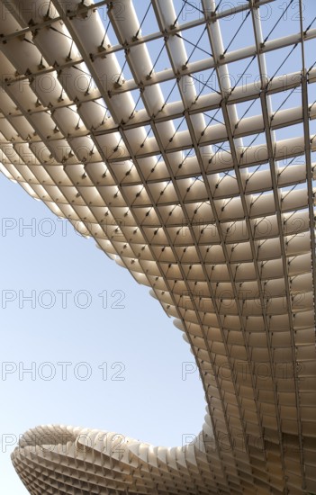 Metropol Parasol wooden structure in Plaza La Encarnación, Seville, Spain, architect Jürgen Mayer-Hermann completed 2011, Europe