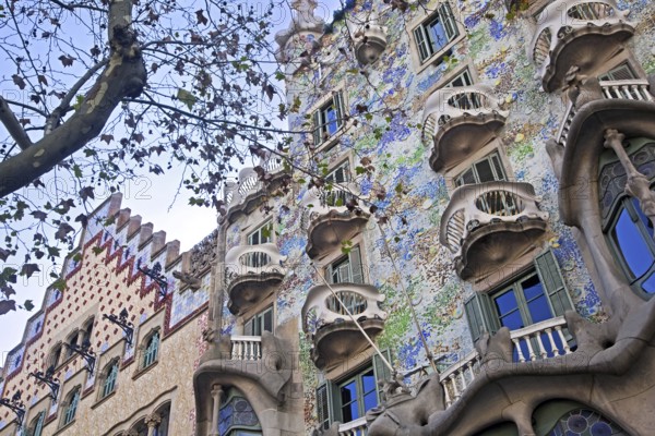 Casa Milà, La Pedrera, building designed by the Catalan architect Antoni Gaudí, Barcelona, Spain, Europe