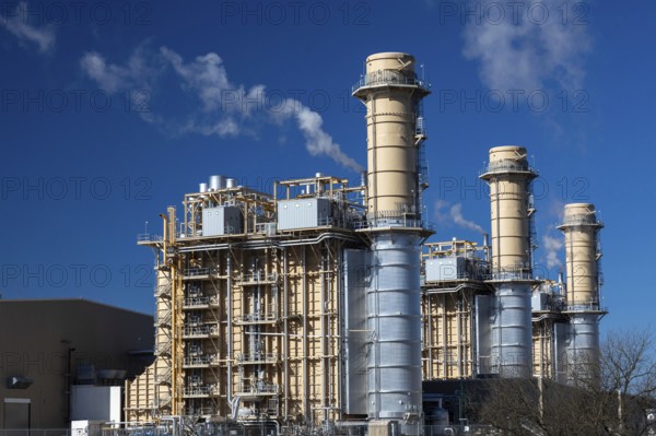 Byesville, Ohio - The Guernsey Power Station, a gas-fired power station in eastern Ohio. The 1.875 GW plant is operated by Caithness Energy. It was built above an old coal mine
