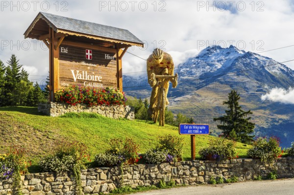 Route des Grandes Alpes, pass Col du Telegraph, Departement Savoie, Savoier Alps, region Auvergne-Rhône-Alpes, France, Europe