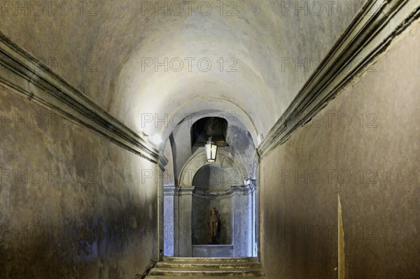 Staircase in Castel Sant'Angelo, Rome, Lazio, Italy, Europe